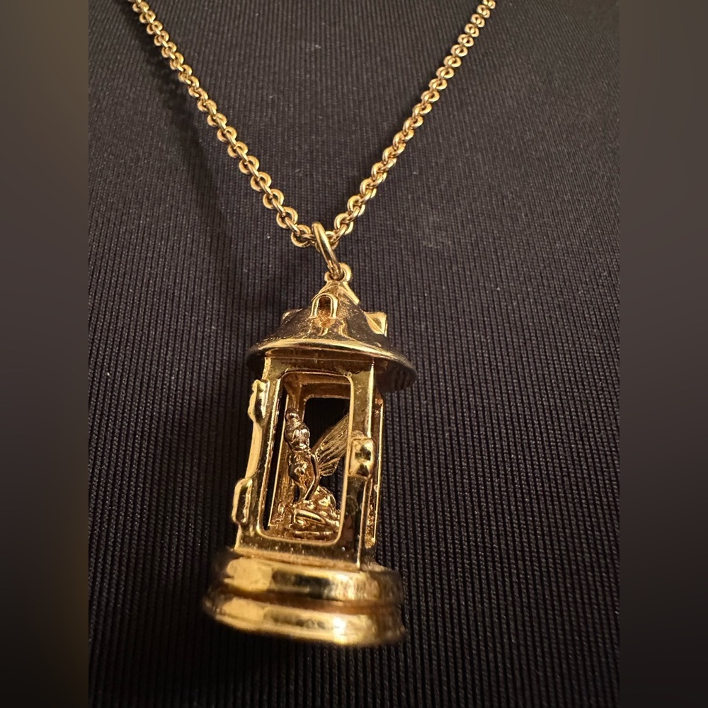 Vintage Disney Couture Tinkerbell Lantern Necklace
